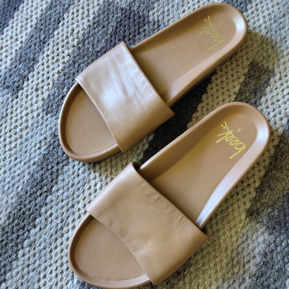 BEEK Gallito Slides Leather Slide Sandals Honey Size 5 - Picture 5 of 6